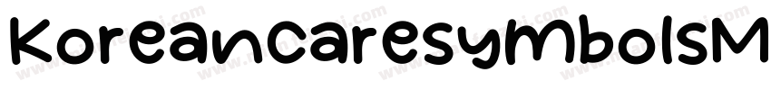KoreancaresymbolsMango Reg字体转换